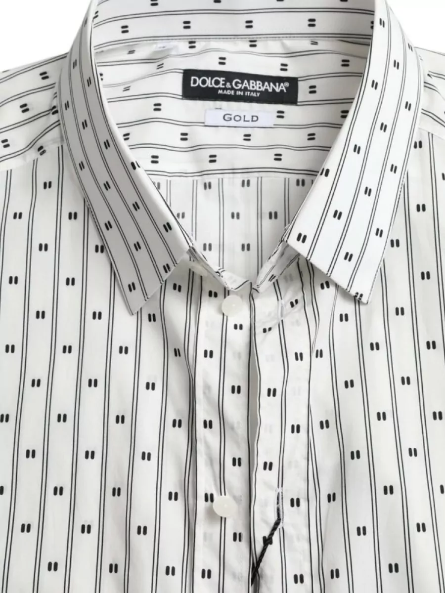 Dolce&Gabbana Striped Long-Sleeve Dress Shirt
