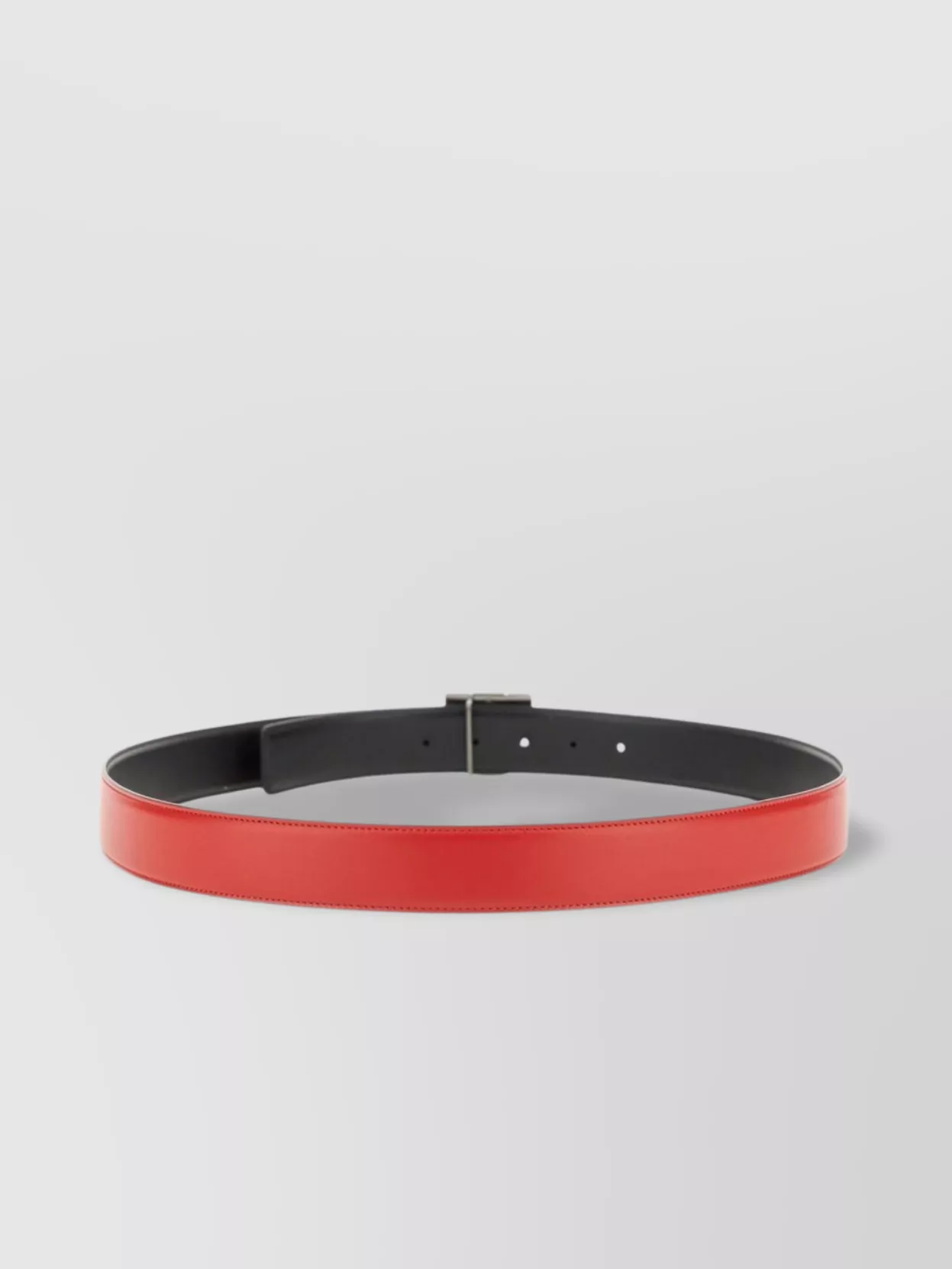 Ferragamo Adjustable Leather Belt Metal Buckle