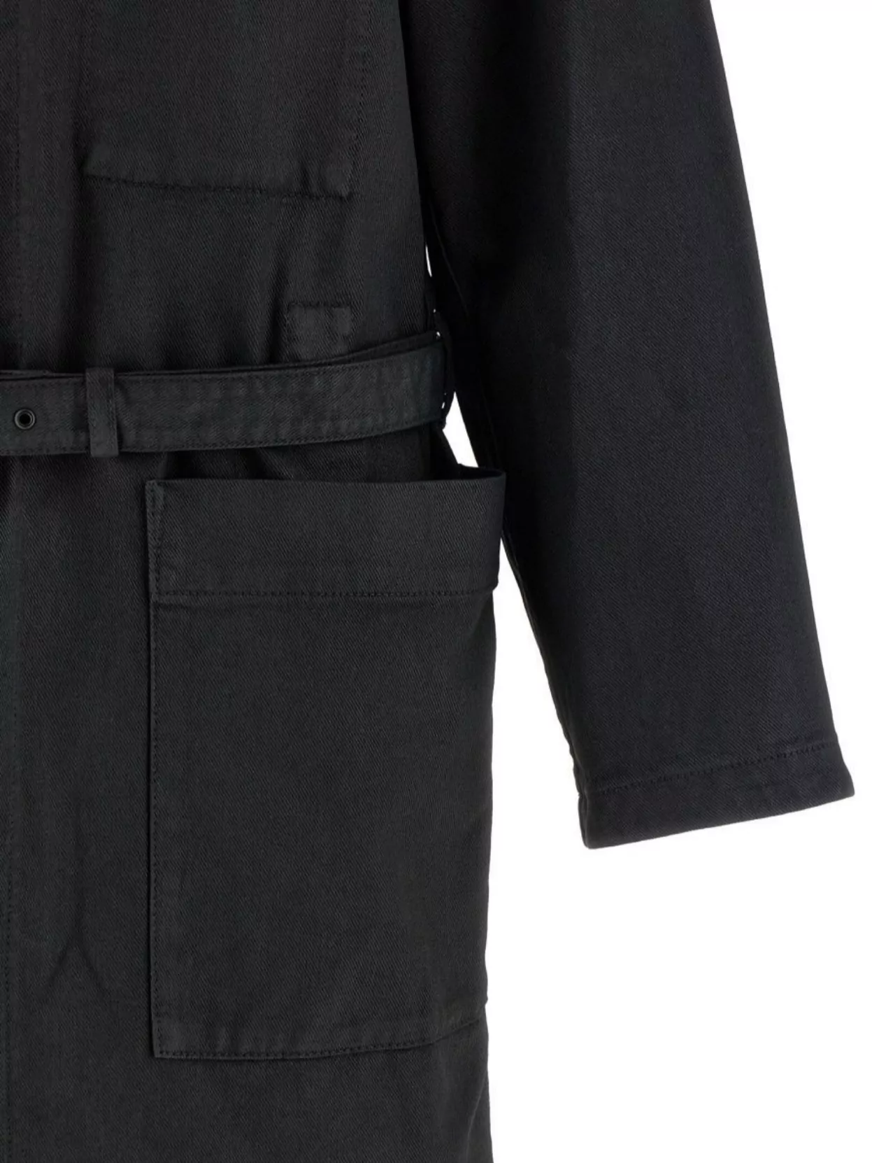 Lemaire Cotton Trench Coat High Collar