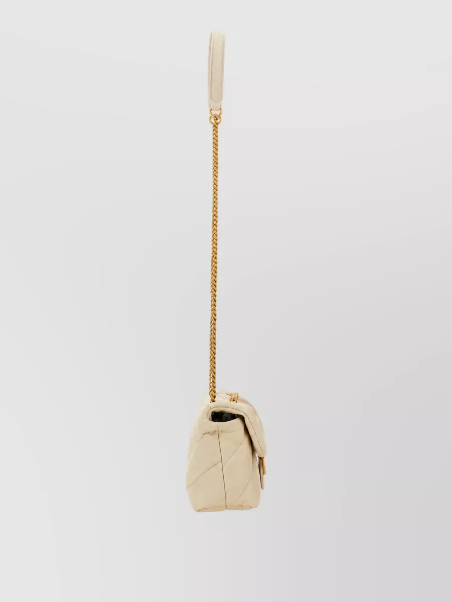 Pinko Love Puff Mini Leather Chain Clutch