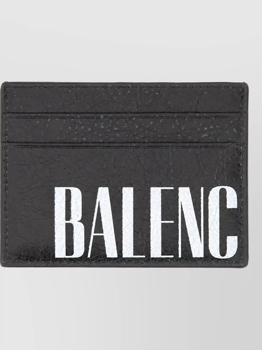 Balenciaga leather card holder