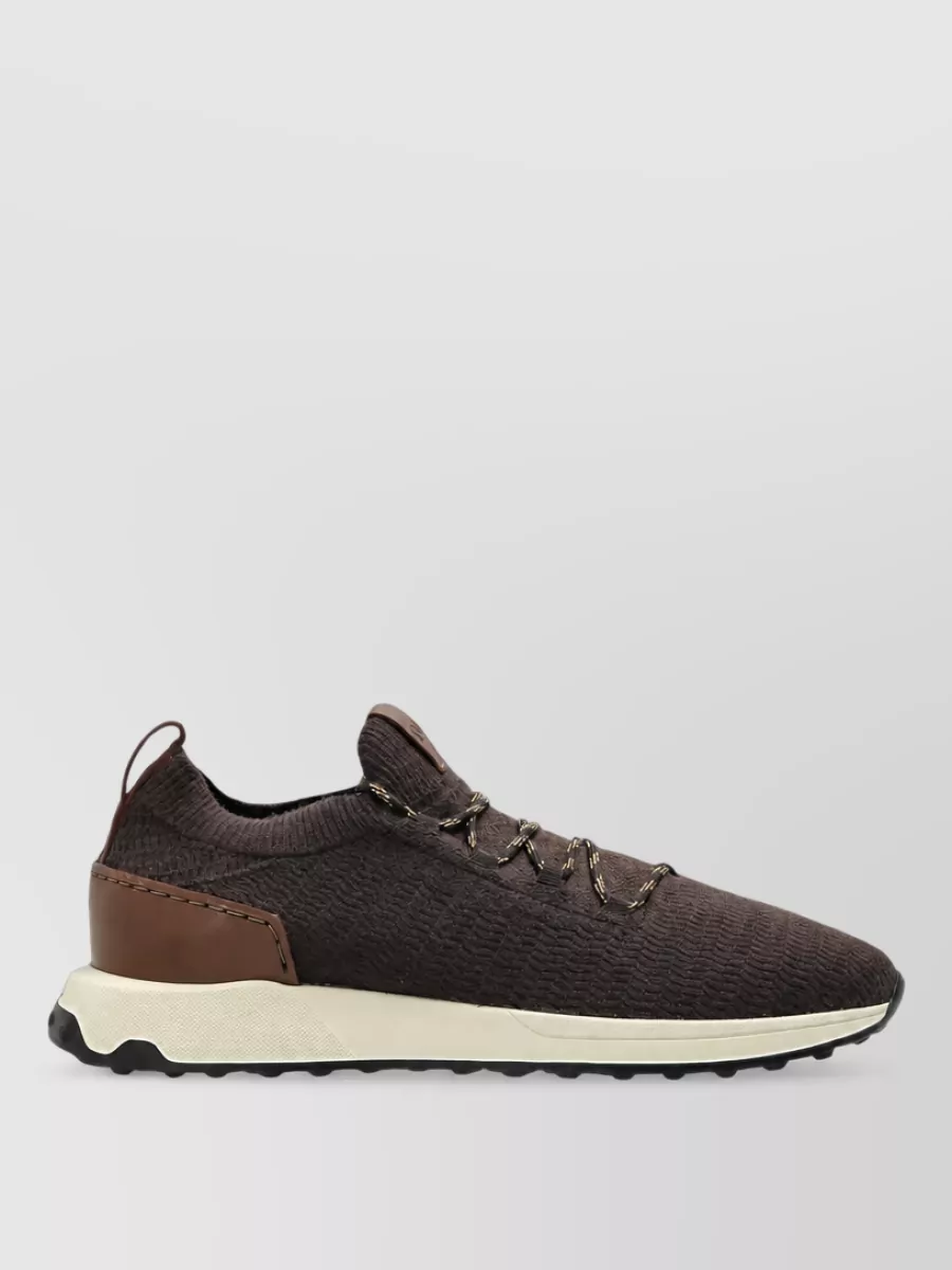 Tod's Textured Leather Low-Top Sneakers