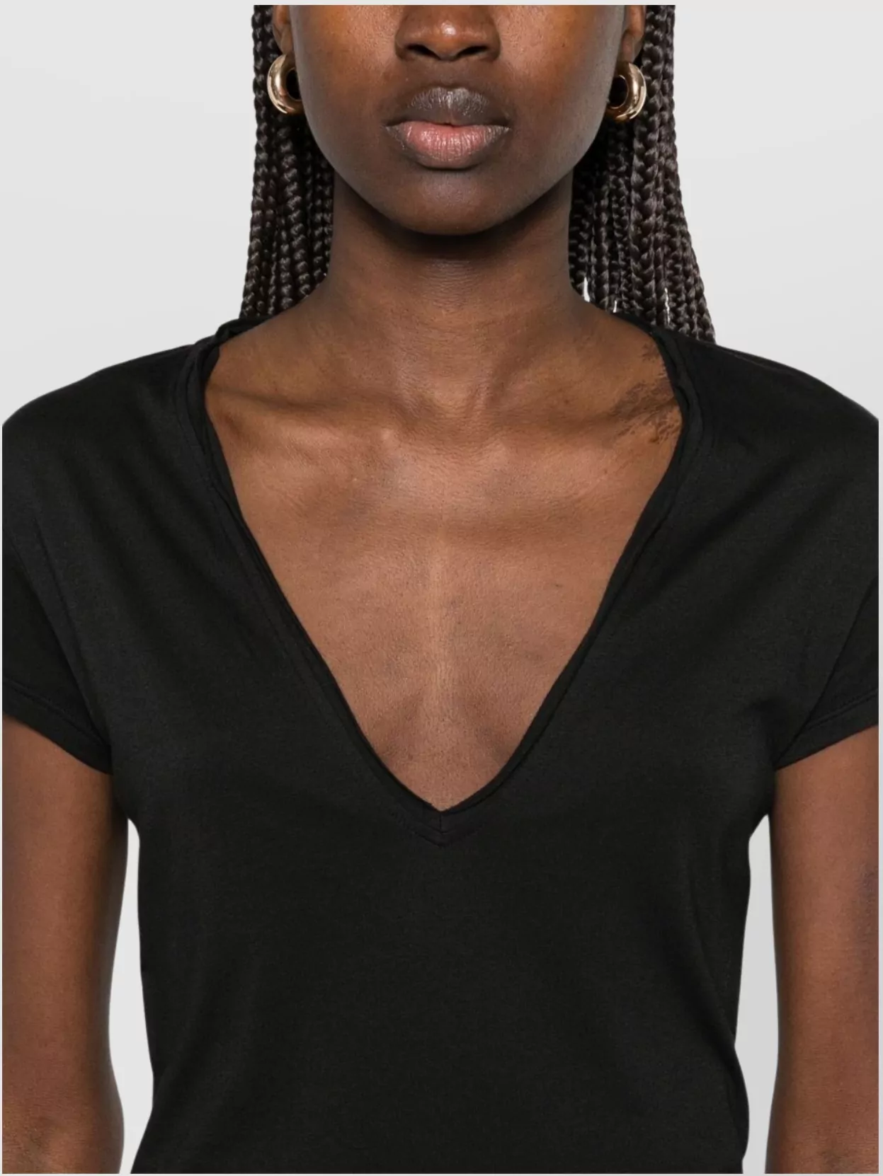 Tom Ford Deep V-Neck Short Sleeves