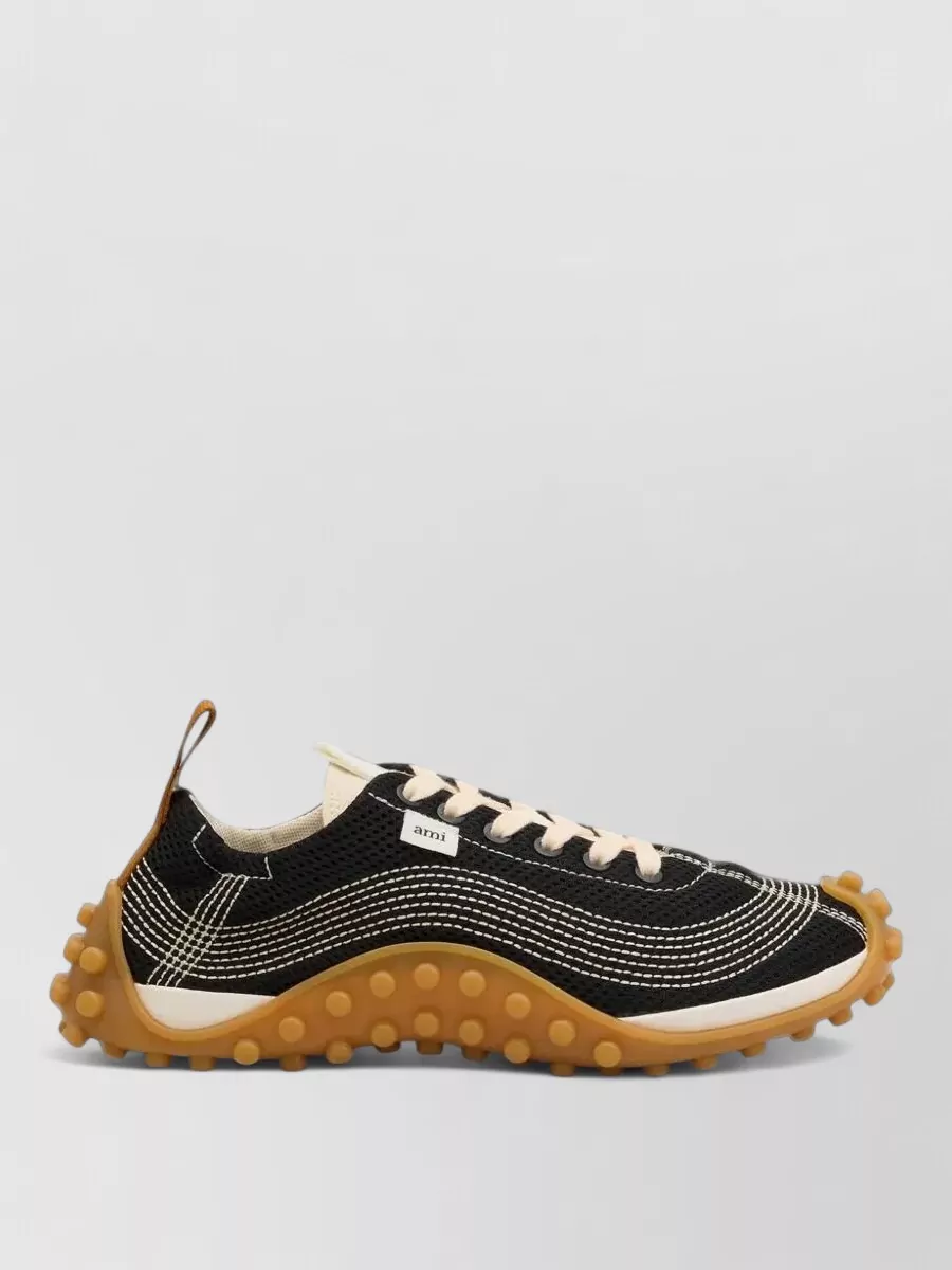 Ami Paris mesh low-top sneakers