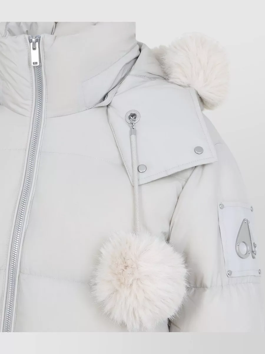 Moose Knuckles Peak Puffer Coat High Collar Fur Trim