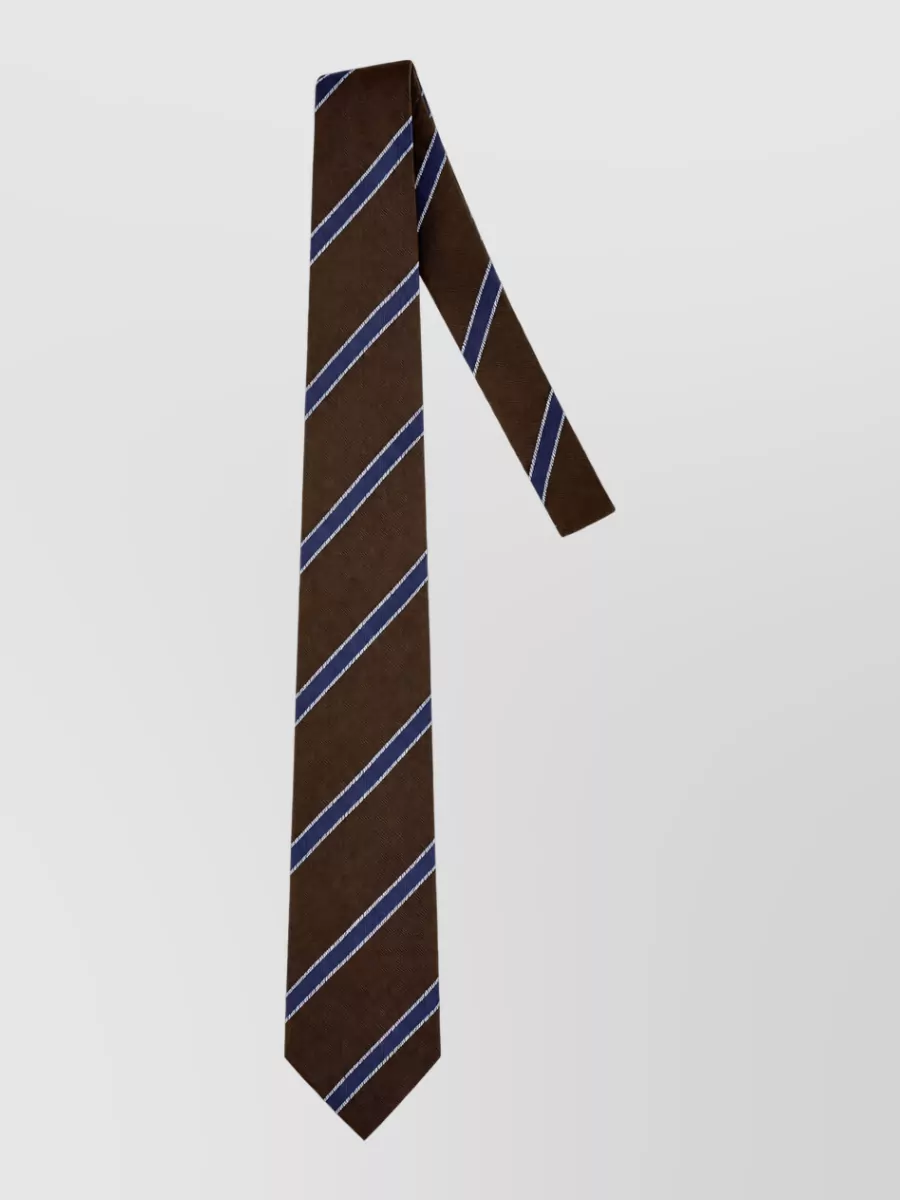 Corneliani embroidered silk tie