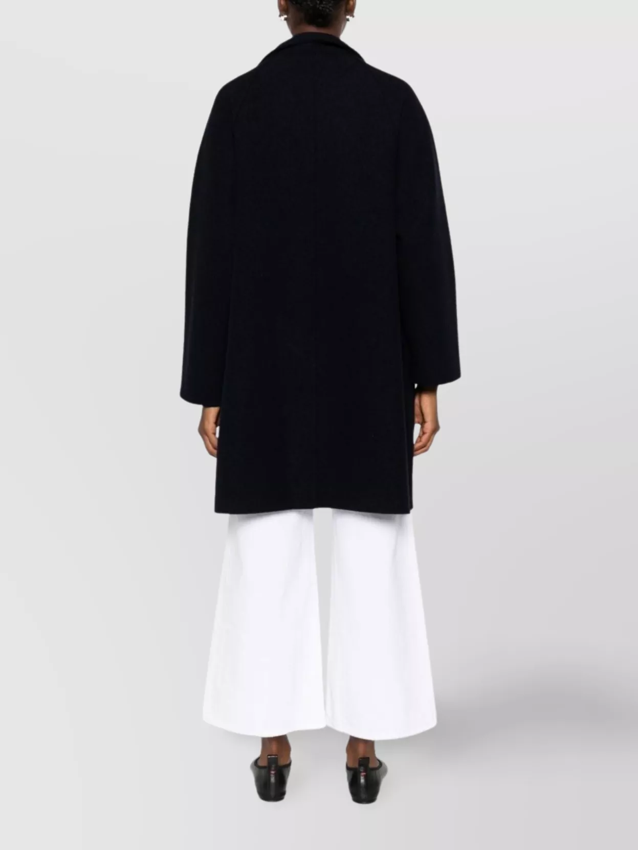 Harris Wharf London Wool Fabric Long Sleeves Coats With Notched Lapels