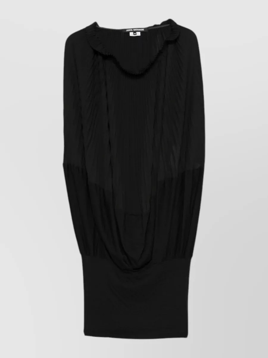 Junya Watanabe Pleated Ruffled Sleeveless Draped Blouse