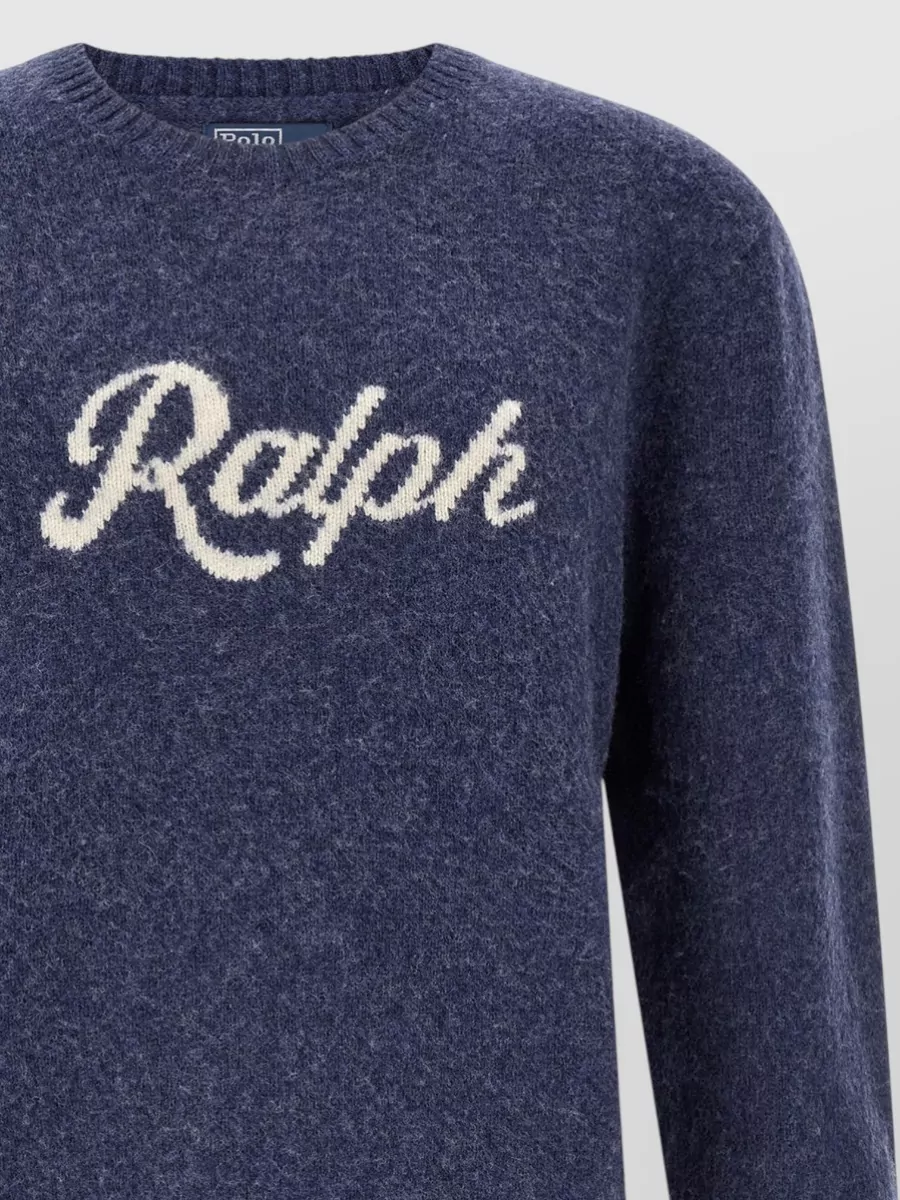Polo Ralph Lauren Cashmere Wool Logo-Intarsia Crew-Neck Jumper