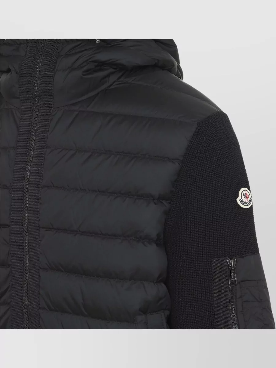 Moncler Down Quilted Hooded Cardigan