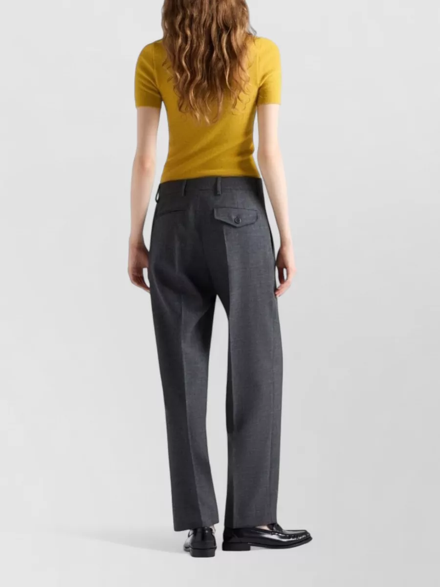 Prada Straight-Leg Suit Trousers