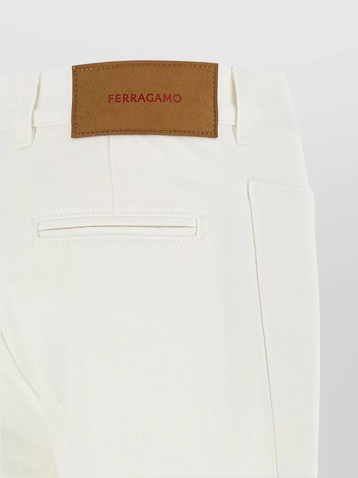 Ferragamo Straight Jeans With Back And Front Pockets