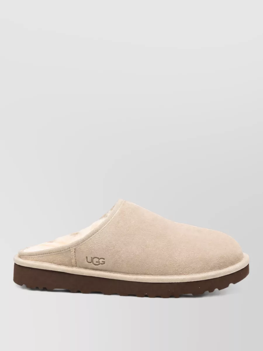 Ugg Suede Leather Slip-On Slippers