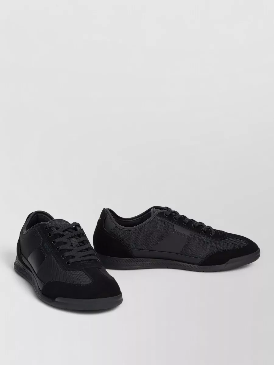 Boss leather low-top sneakers