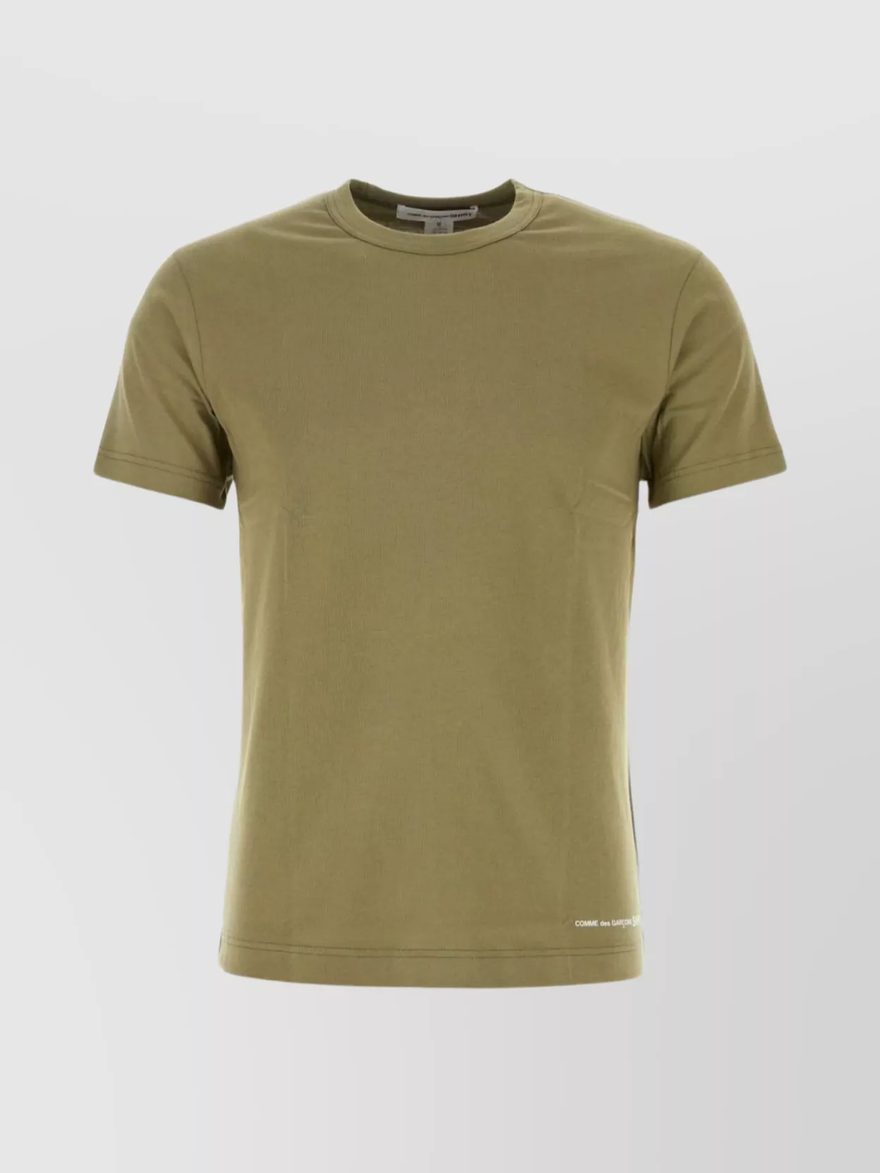 Comme Des Garçons Crew Neck Cotton T-shirt In Green