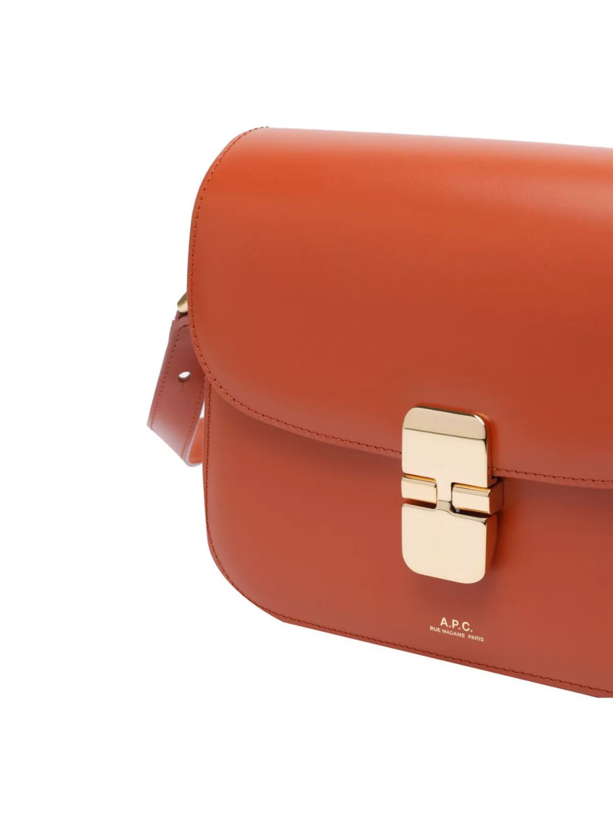 Apc Rectangular Shape Shoulder Bag With Adaptable Strap