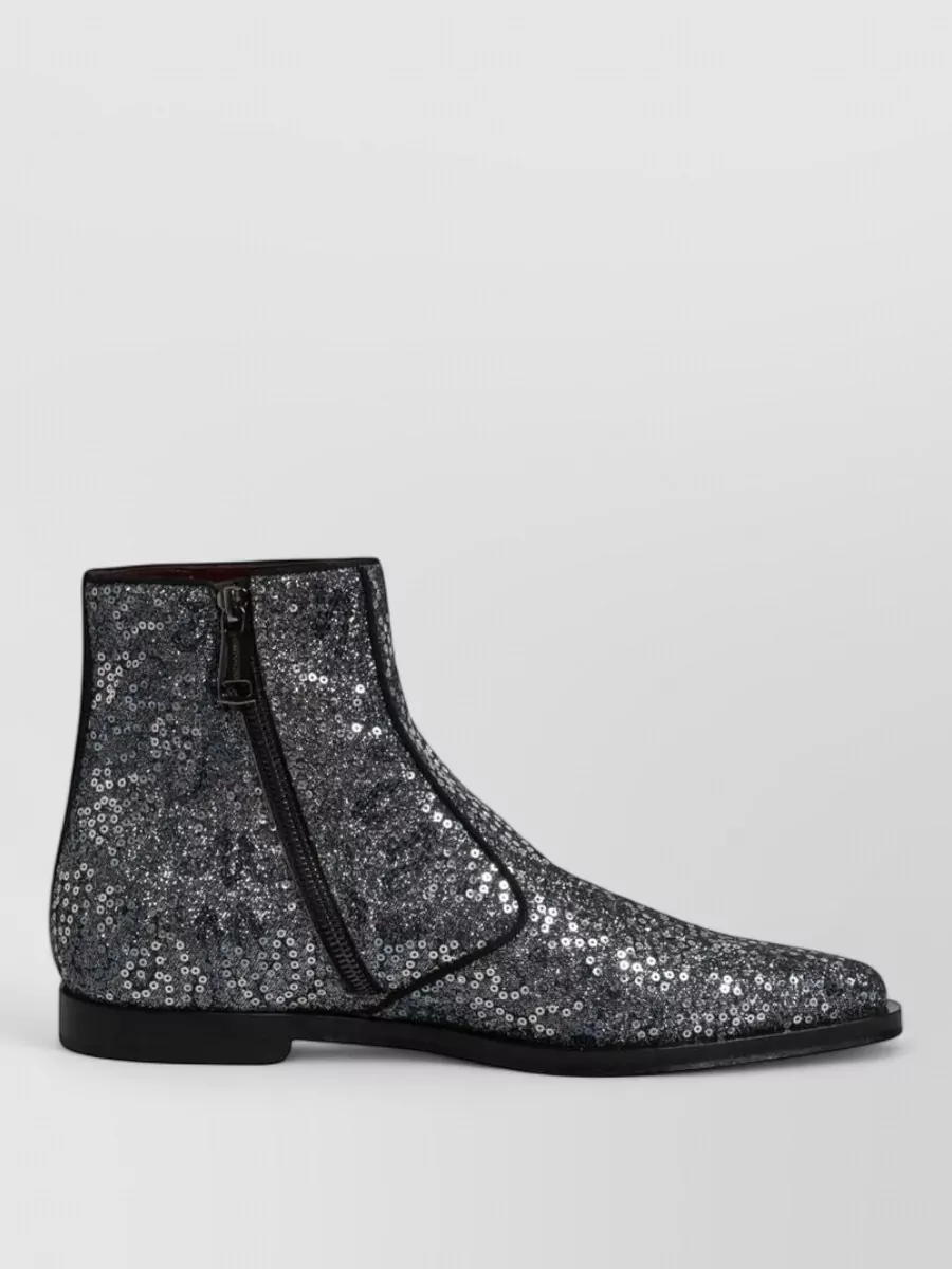 Dolce&Gabbana Sequined Chelsea Boots