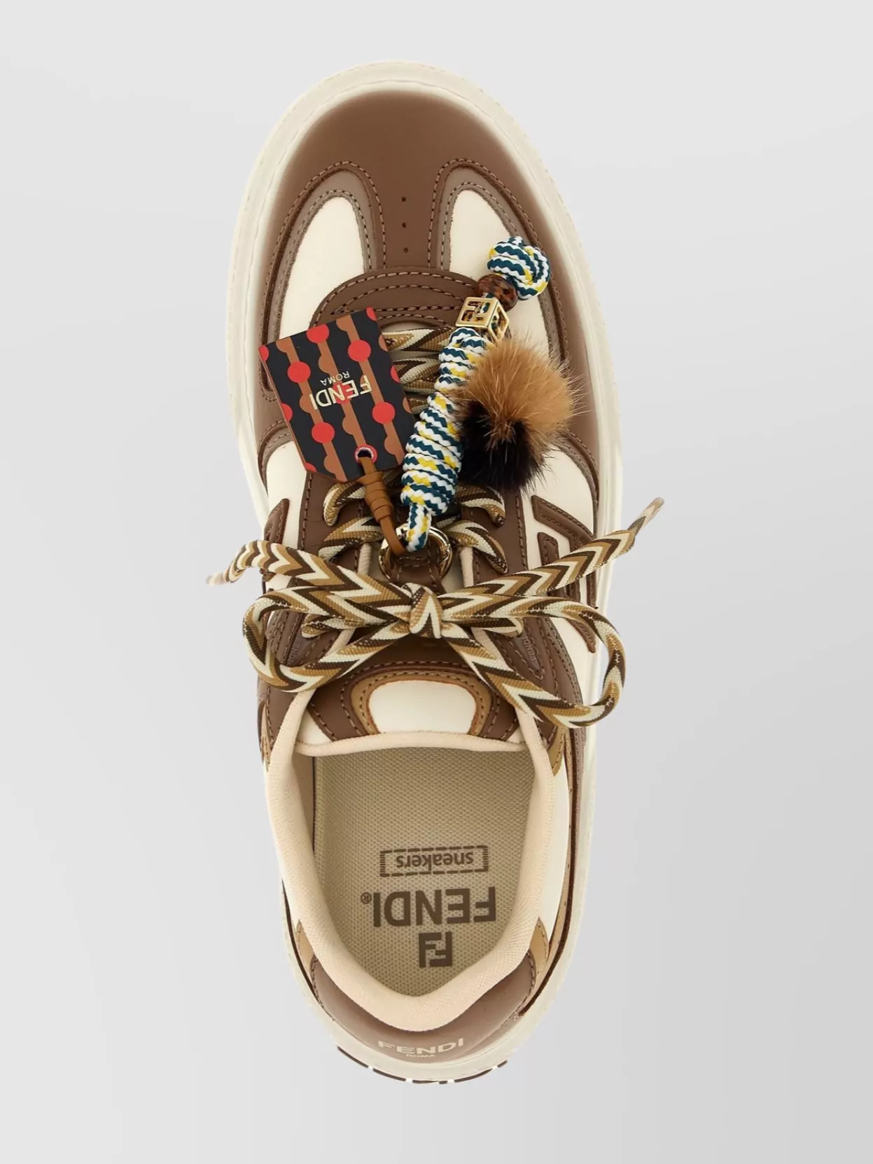 Fendi Sneakers Chunky Sole Contrast Panels