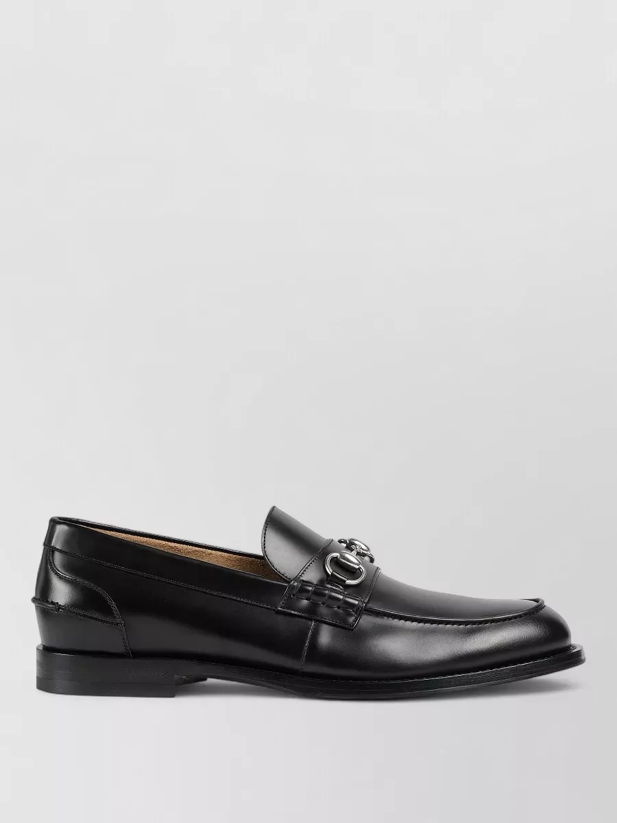 Gucci Leather Horsebit Loafers