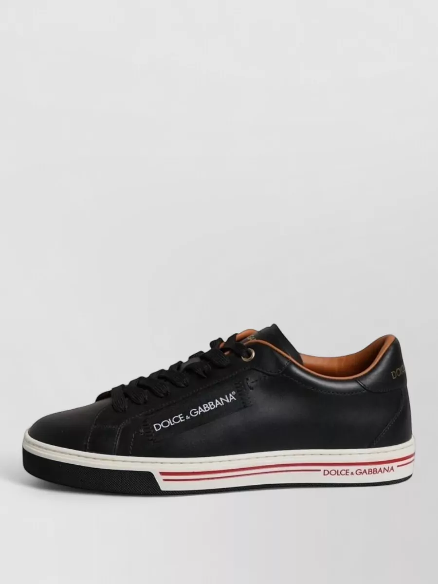 Dolce&Gabbana Leather Low-Top Sneakers