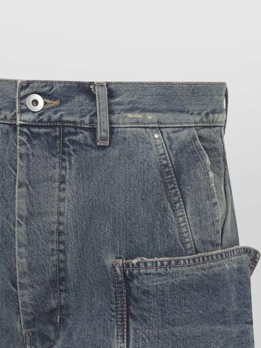 Rick Owens Drkshdw Stefan Cargo Trousers Low Rise Wide Leg