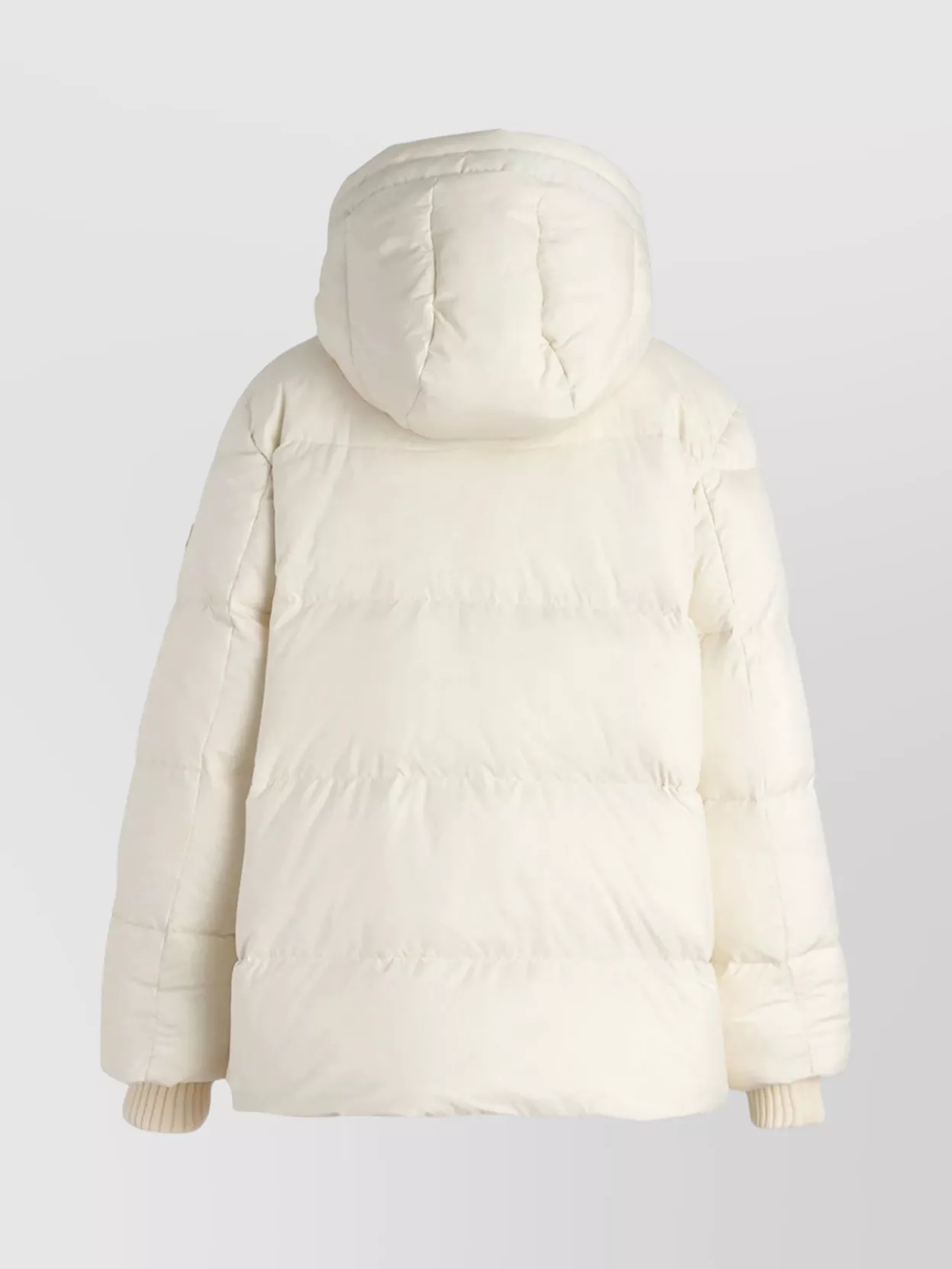 Tatras Cozy Quilted Hooded Coat Drawstring In Neutral