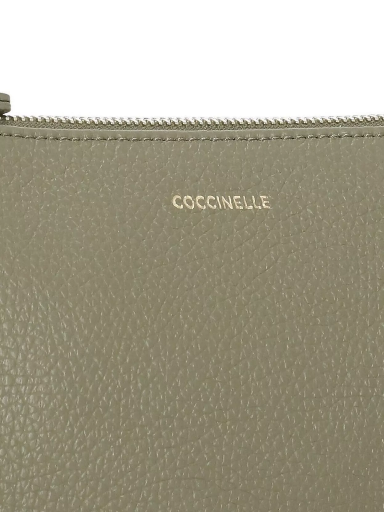 Coccinelle Textured Leather Clutch And Shoulder Strap