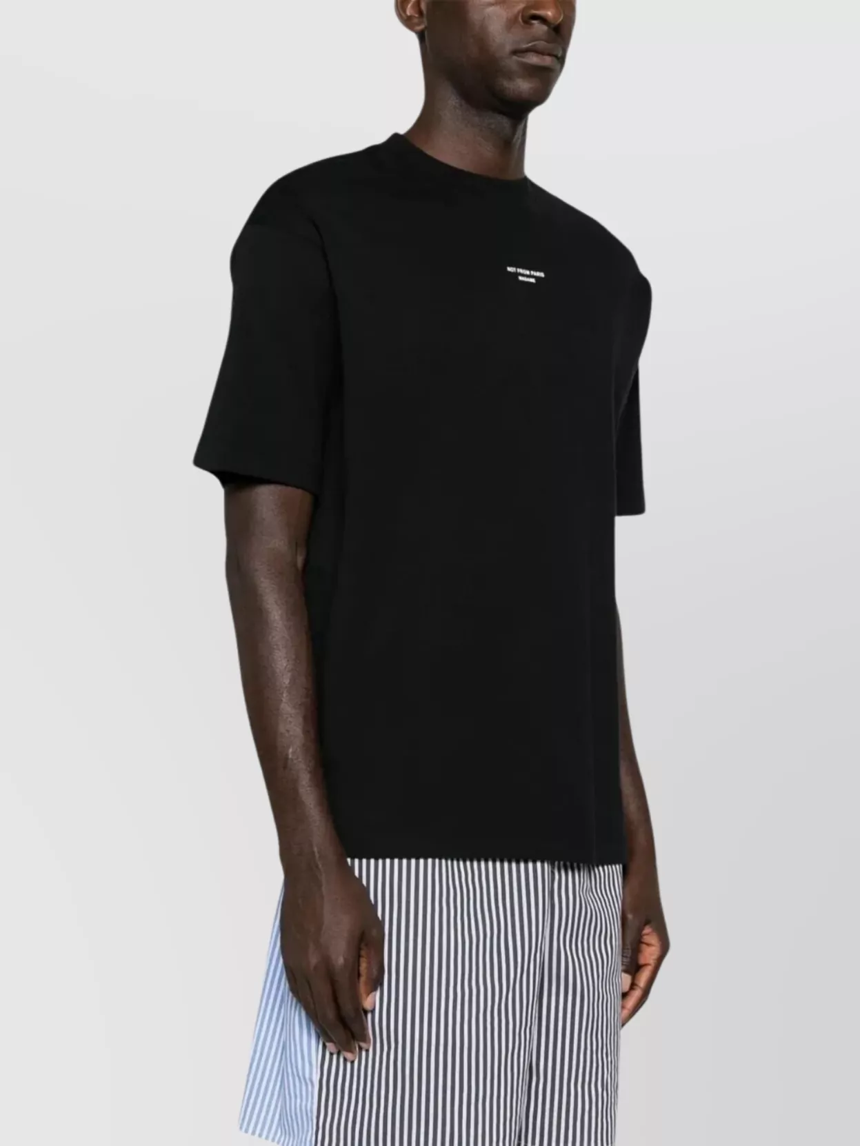Drôle De Monsieur Crew Neck Slogan T-Shirt With Straight Hem