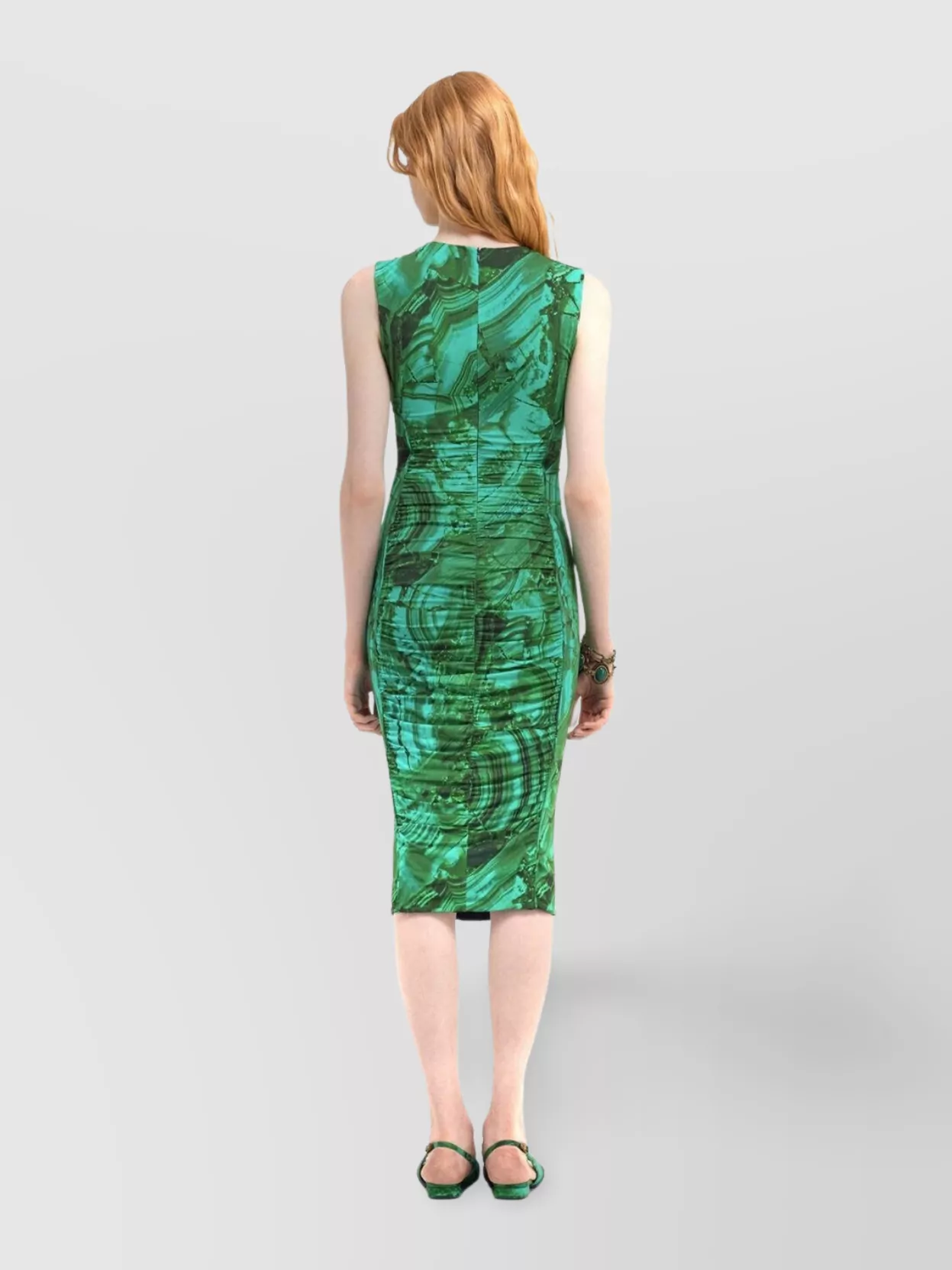 Roberto Cavalli Form-Fitting Knee-Length Round-Neck Sleeveless Dress
