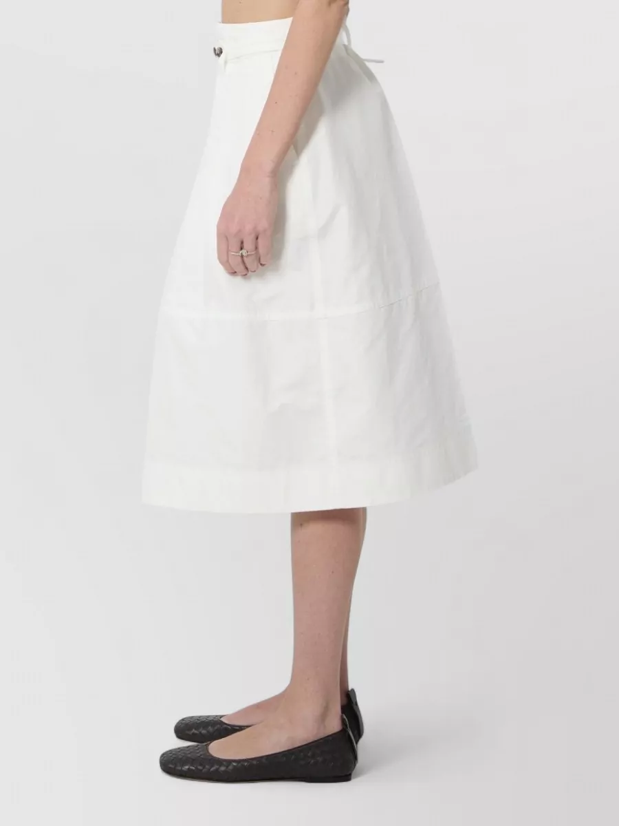 Bottega Veneta Cotton High-Rise Wide-Leg Culotte Shorts