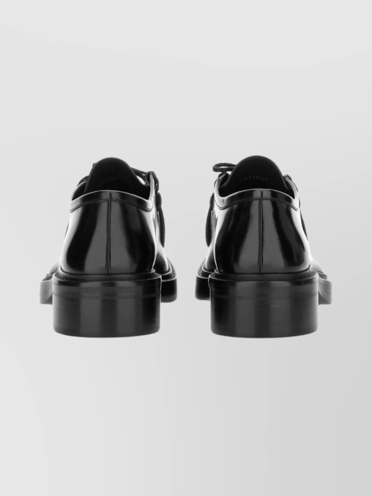 Saint Laurent Derby Loafer With Round Toe And Low Heel In Black