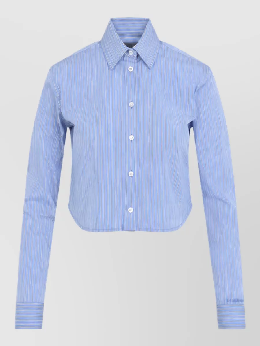 Balenciaga Striped cropped shirt