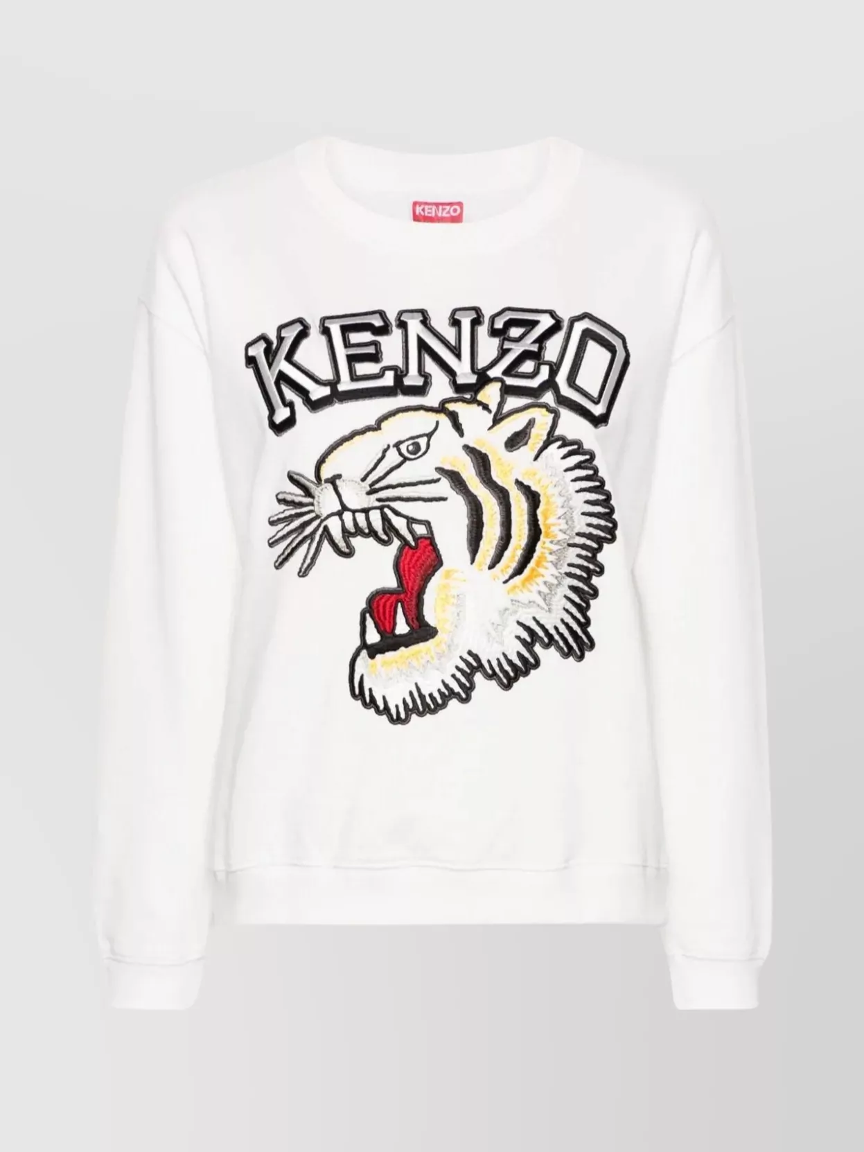 Shop Kenzo Tiger Emblem Crewneck Sweater