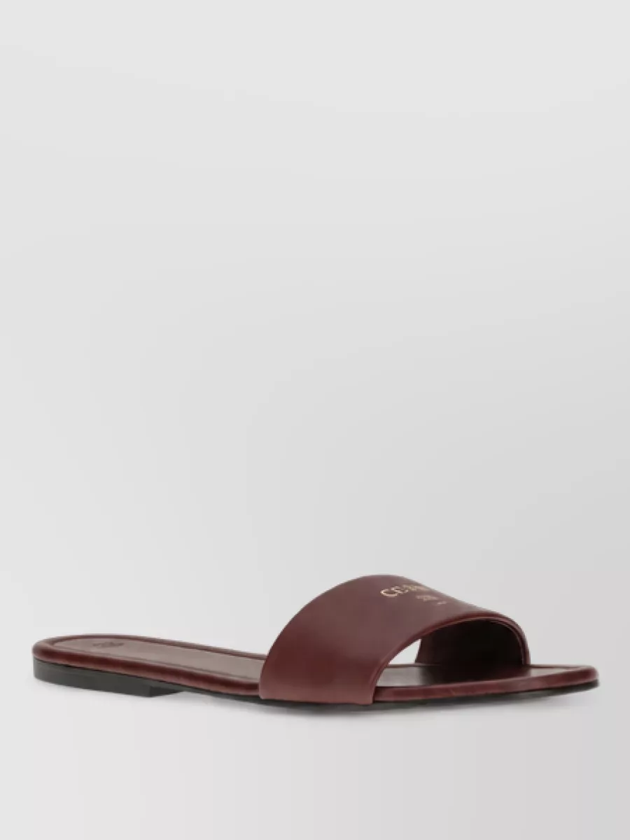Celine leather easy mule slides