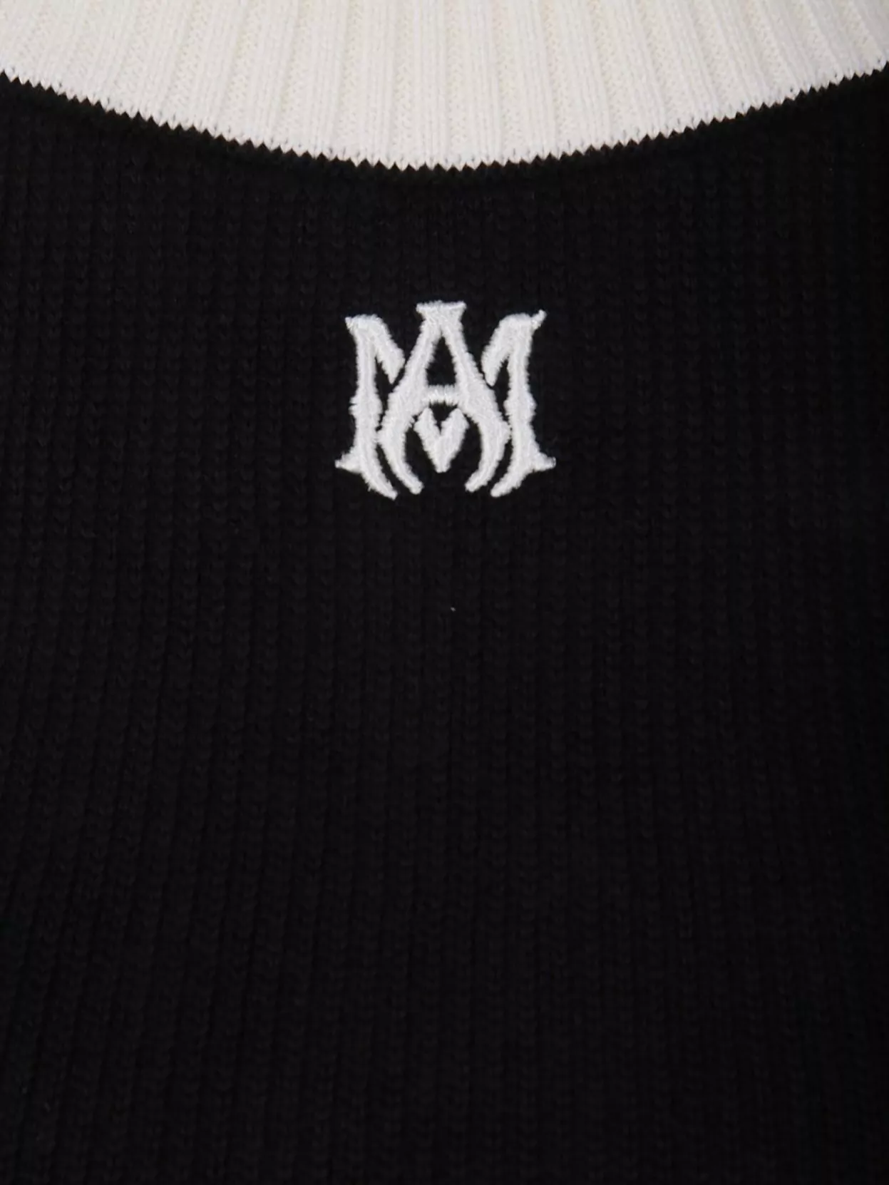 Amiri Ribbed Cropped Tank Contrast Trim