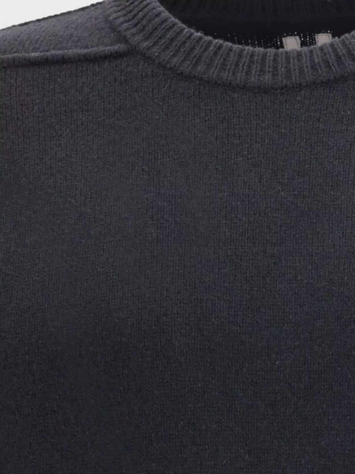 Rick Owens Exposed Stitching Wool Sweater