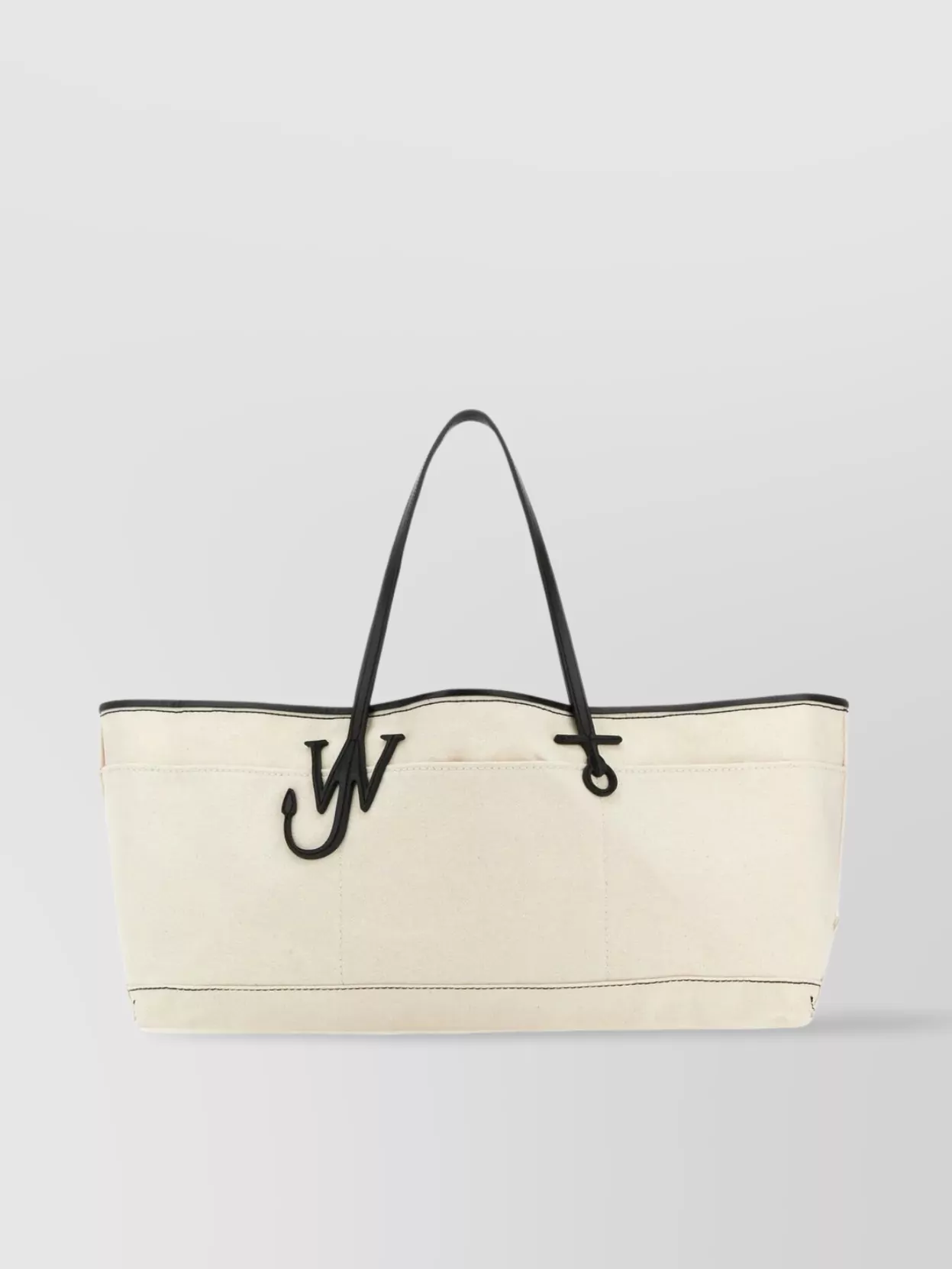 Shop Jw Anderson Canvas Anchor Tote Bag In Beige