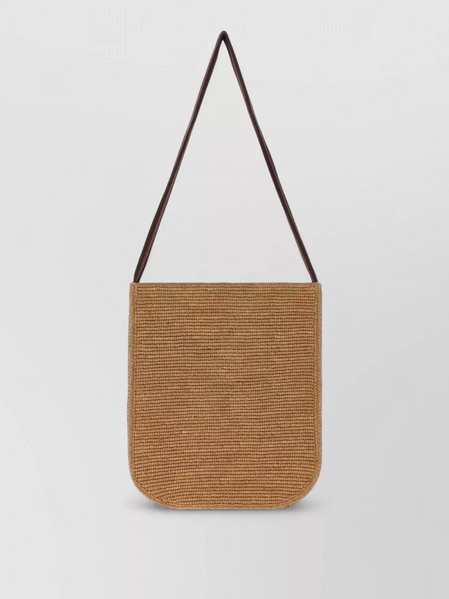 The Row raffia shoulder bag
