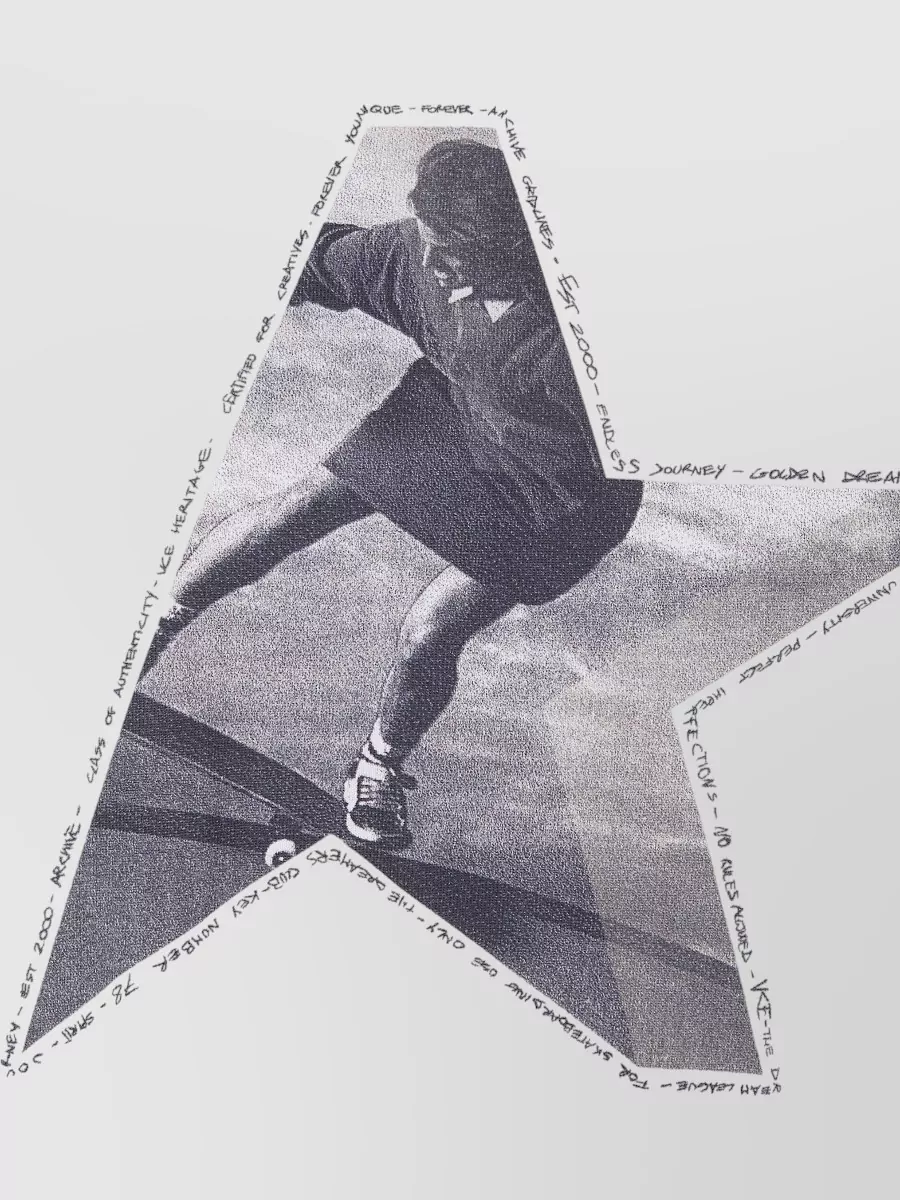 Golden Goose Journey Boxy T Shirt Gauze Cotton Print