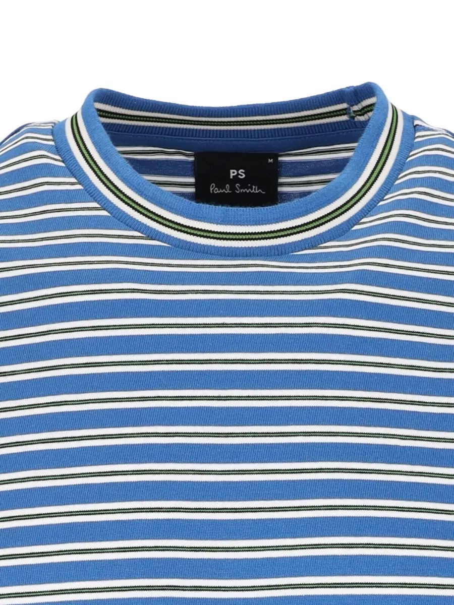 Paul Smith Striped Cotton Crew Neck Short-Sleeve T-Shirt