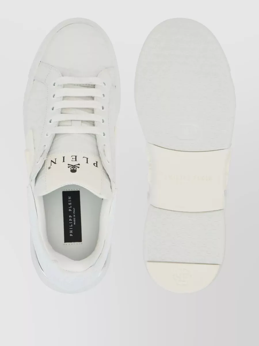 Philipp Plein Leather Low-Top Sneakers