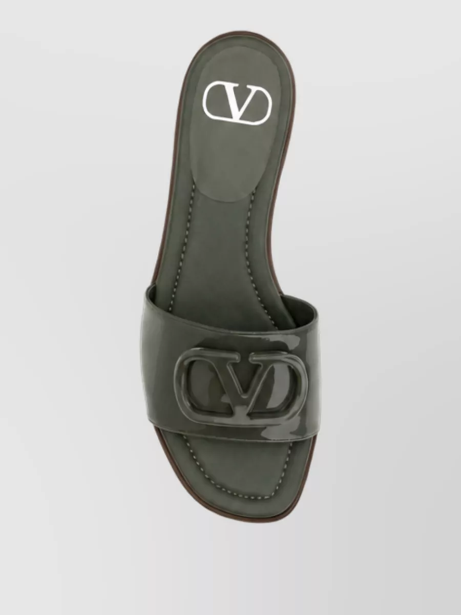 Valentino Garavani Leather Flat Slide Mules