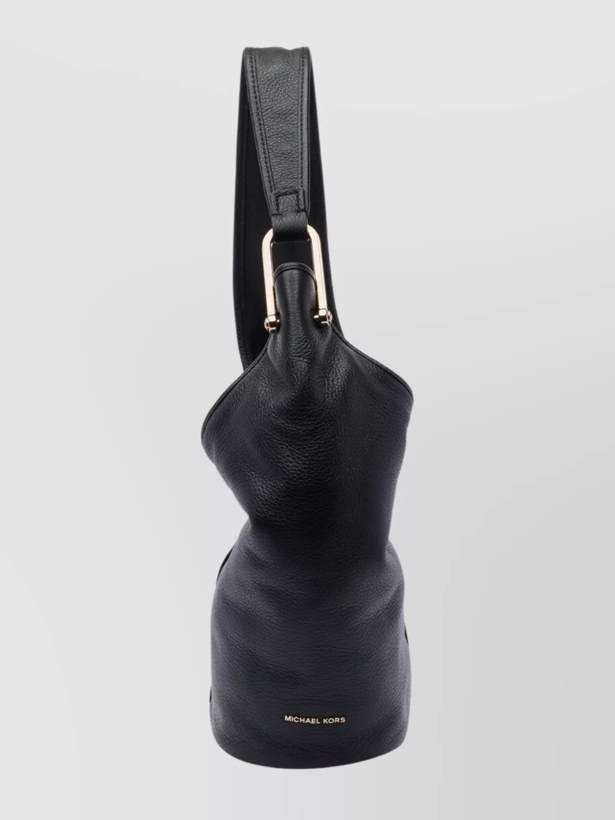Michael Michael Kors Textured Leather Shoulder Bag With Gold-tone Hardware