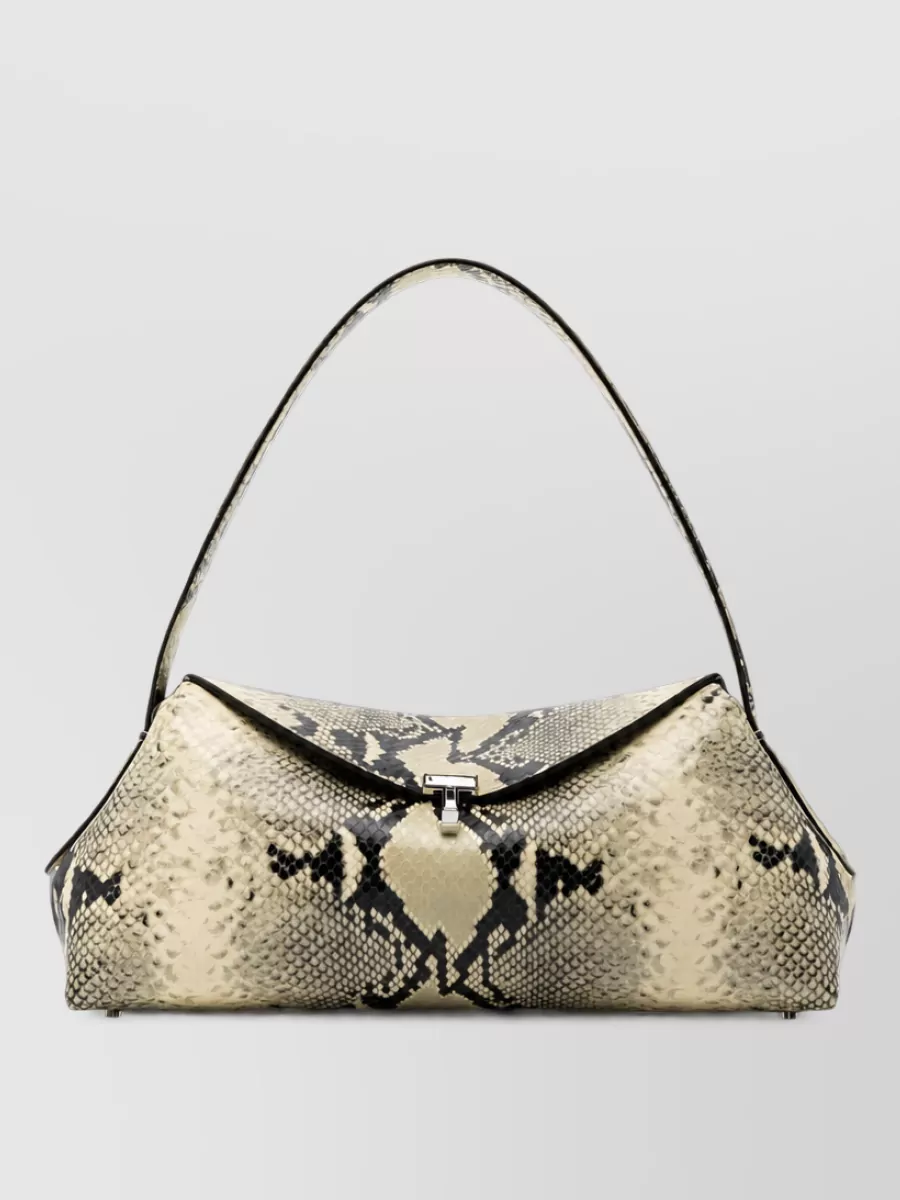 Totême python skin shoulder bag