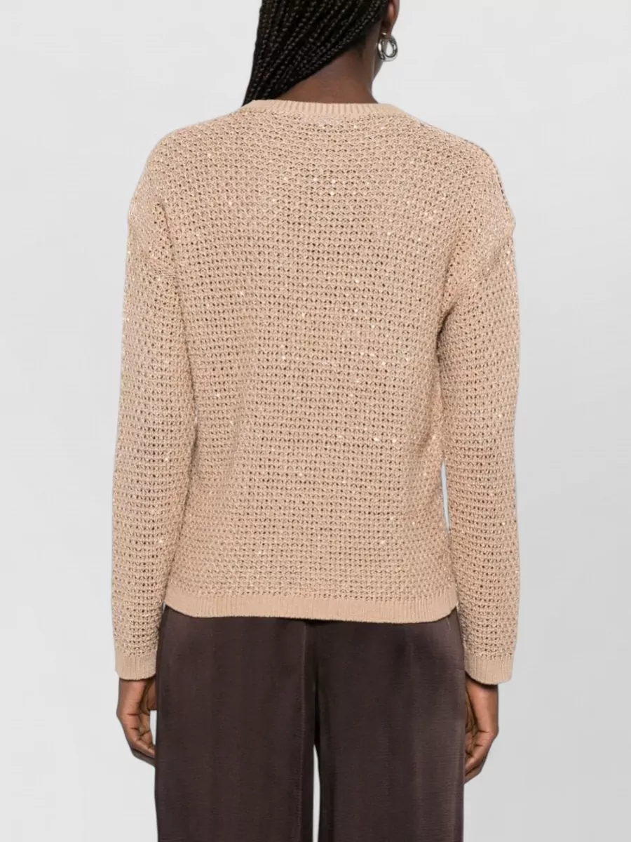 Fabiana Filippi Knitwear Crew Neck Long Sleeve Sweater