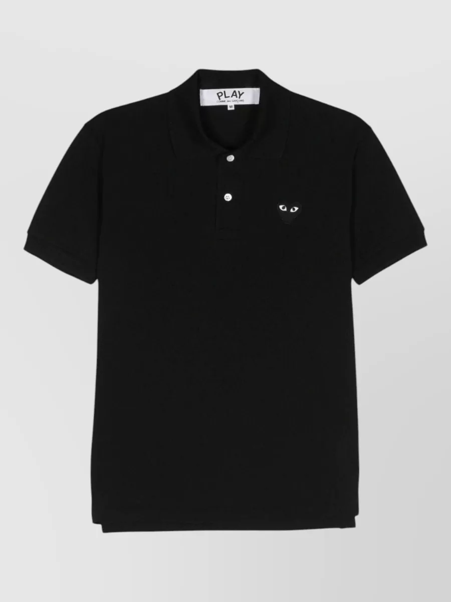 Comme Des Garçons Cotton Logo Polo Shirt