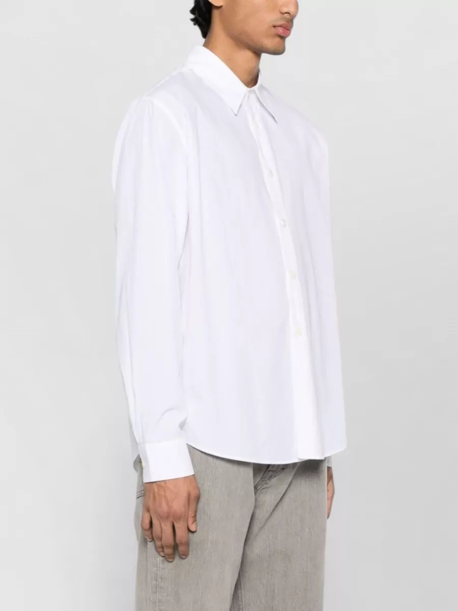 Our Legacy Long Sleeve Shirt Curved Hem Button Collar