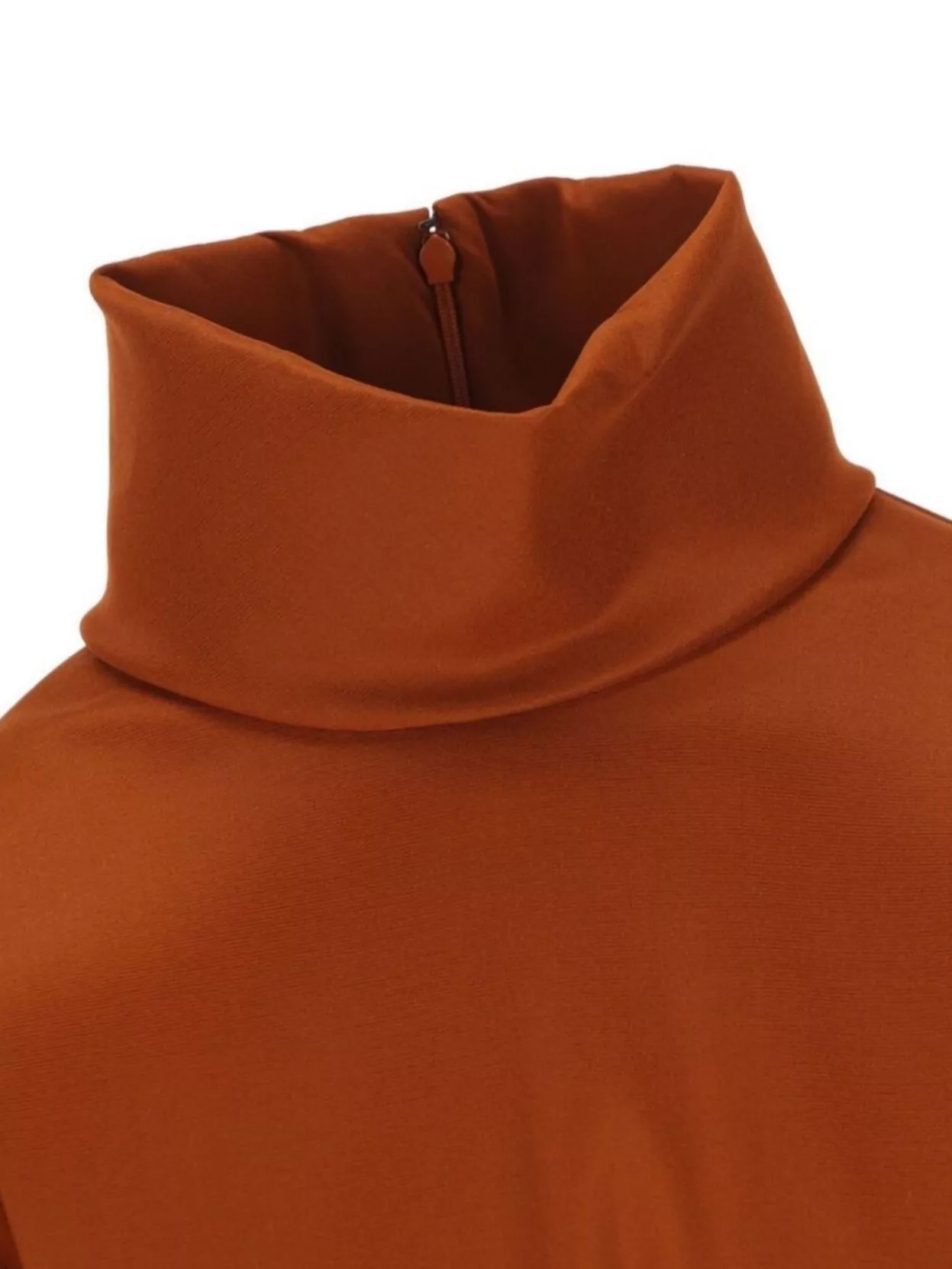 Saint Laurent Structured Shoulder Sweater Sweaters And Cardigans Orange In Brown