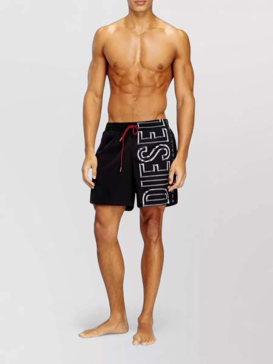 Diesel Logo-Print Swim Shorts