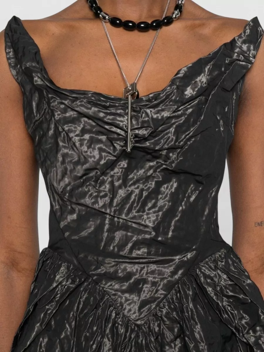 Vivienne Westwood Scoop Neck Sleeveless Dress Fitted Waist